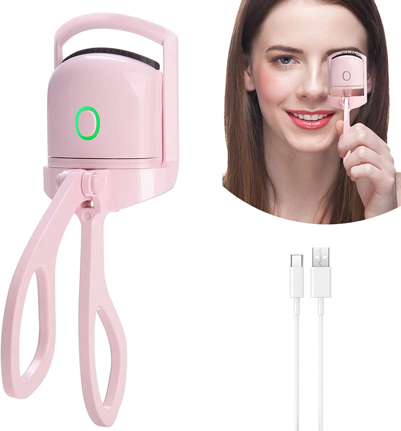 Portable Electric Heated Eyelash Curler for Long-Lasting Curls