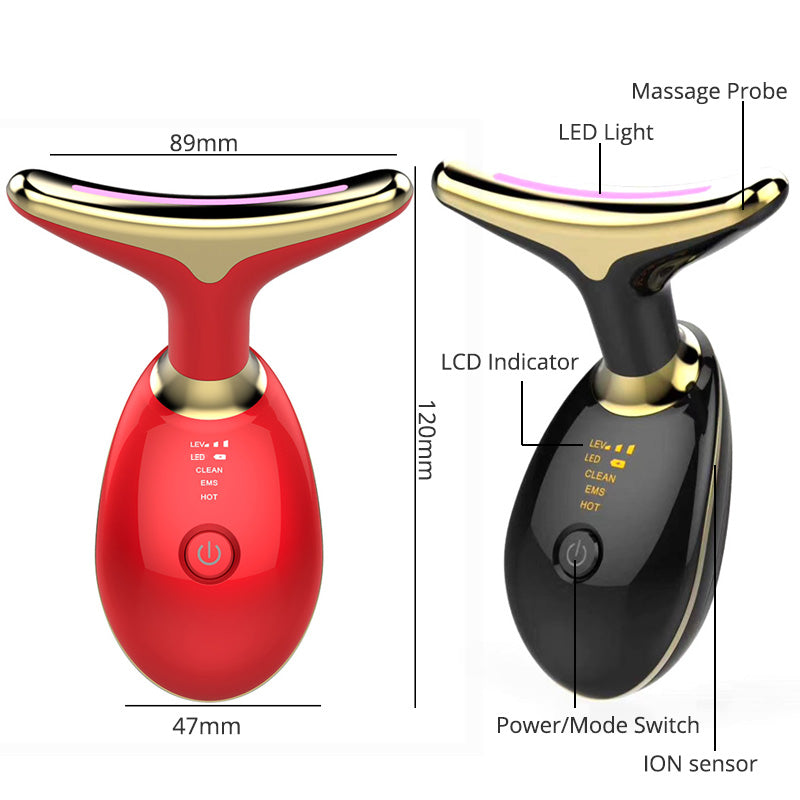 Electric EMS Neck Lifting Massager for Wrinkle Removal and Face Beauty
