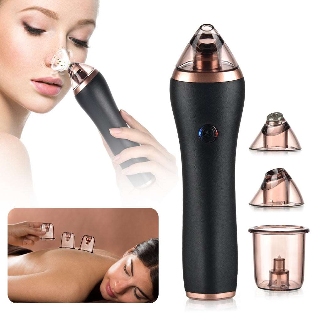 4 in 1 Body Guasha Cupping Blackhead Remover Machine Facial Pore Deep Cleansing Beauty Skin Care