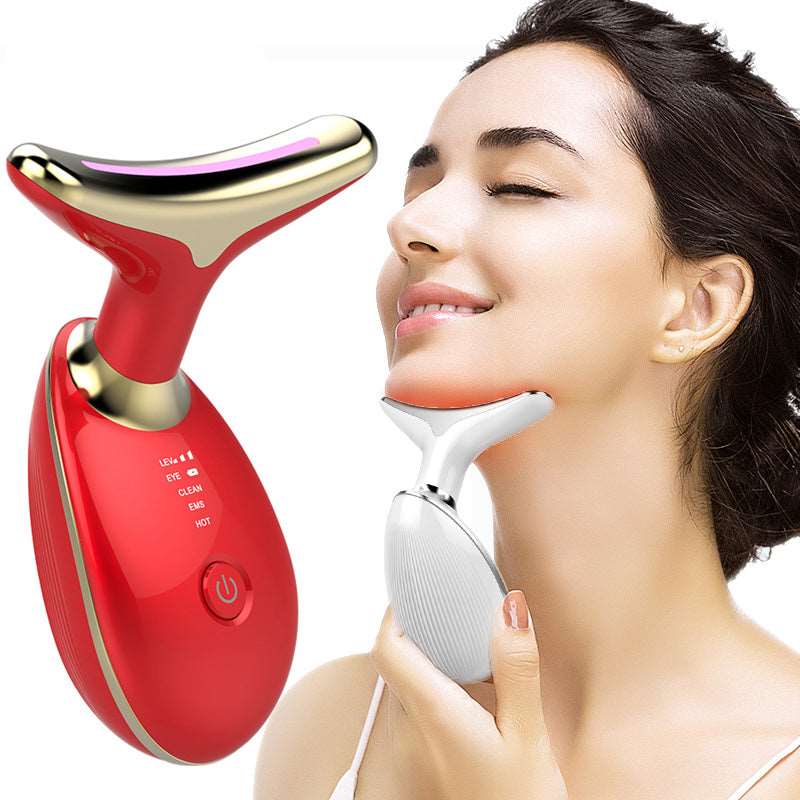 Electric EMS Neck Lifting Massager for Wrinkle Removal and Face Beauty