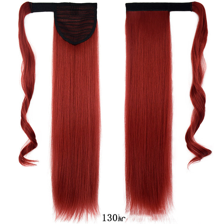 Velcro Wig Ponytail Straight Invisible Hair Extension