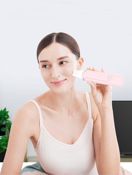 InFace Ultrasonic Ion Cleansing Blackhead Massage Skin Scrubber Peeling Shovel Facial Pore Cleaner Machine