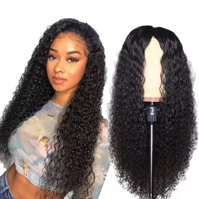 Front Lace Chemical Fiber Long Curly Hair European And American Wig Headgear