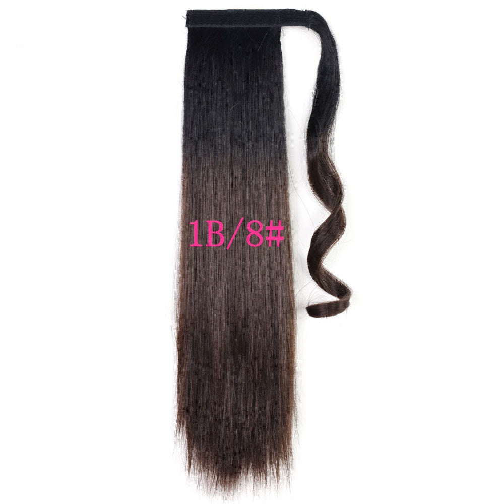 Long Straight Wrap Around Clip In Ponytail Hair Extension