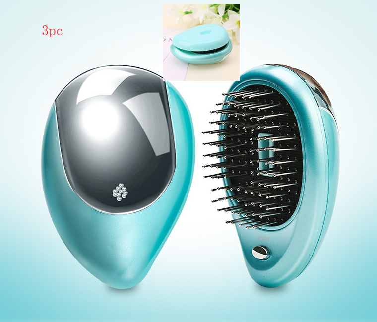 Electric Sound Wave Vibration Magnetic Massage Comb Portable Negative Ion Hair Comb