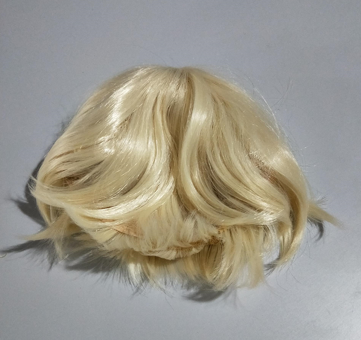 Female Machine-Made Chemical Fiber Hair Black Short Straight Hair Wig