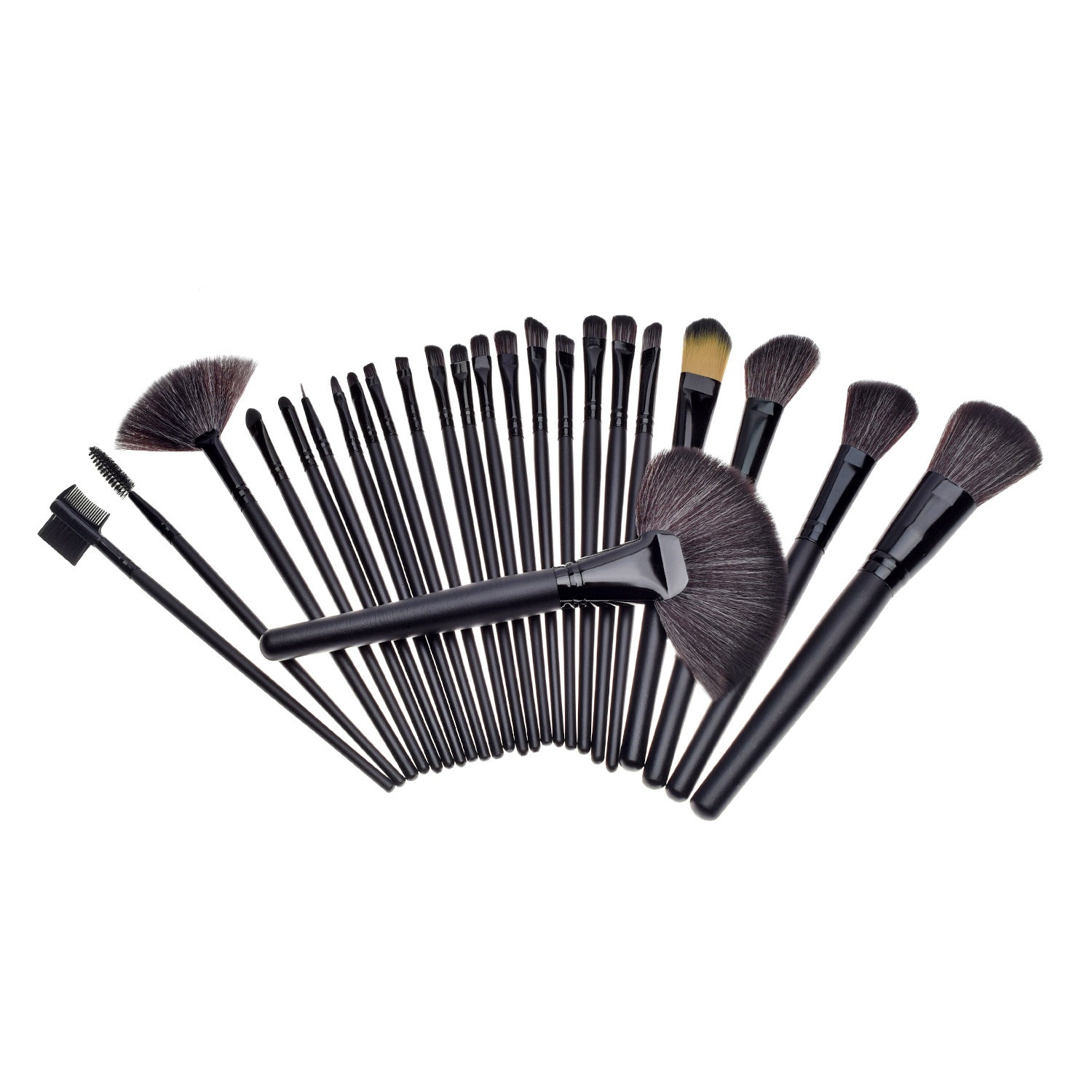 Set of 24 makeup brushes