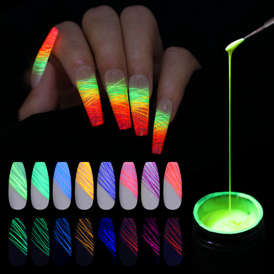 Manicure Luminous Nail Art Spider Nail Gel UV Nail Polish
