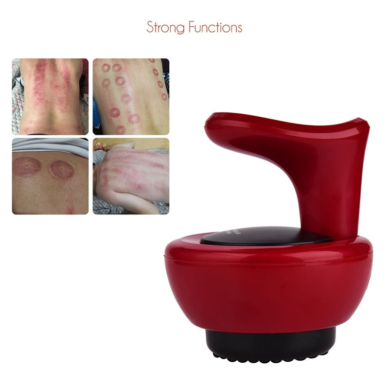 Electric Body Scraping Massager Negative Pressure Cupping Machine Meridian Suction Massage Magnetic Therapy Device