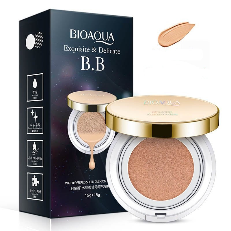 Bioaqua Air Cushion BB Cream 3 Color Concealer Moisturizing Foundation Whitening Flawless Makeup Bare For Face Beauty Makeup
