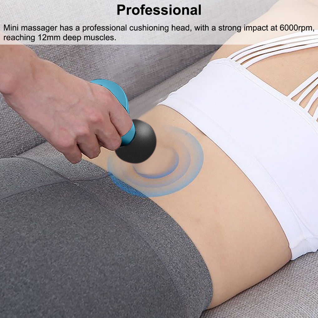 Muscle Massage Mini Pocket Electric Fascia Massage Back Neck Massager Gun For Body Deep Relief Pain Slimming