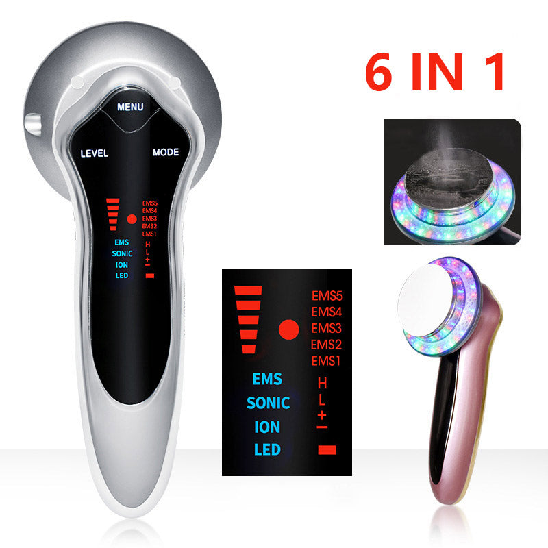 6 in1 Ultrasound Body EMS Slimming Photon LED Therapy Facial Massager Face Galvanic Skin Care Burn Fat Anti Cellulite Spa Beauty