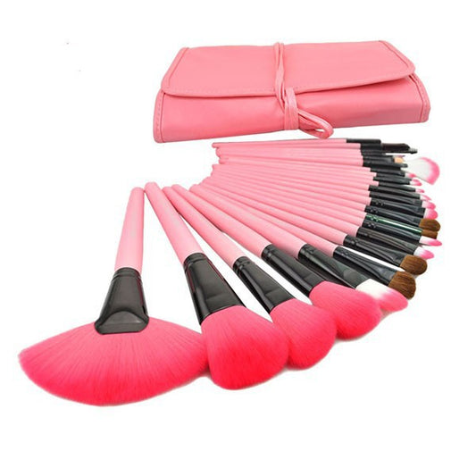 Set of 24 makeup brushes