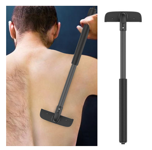 Retractable back shaver