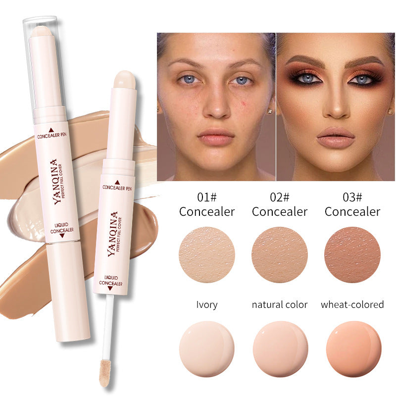Double Heads Are Suitable For Any Skin Type Natural Color Brightening Liquid Conceale