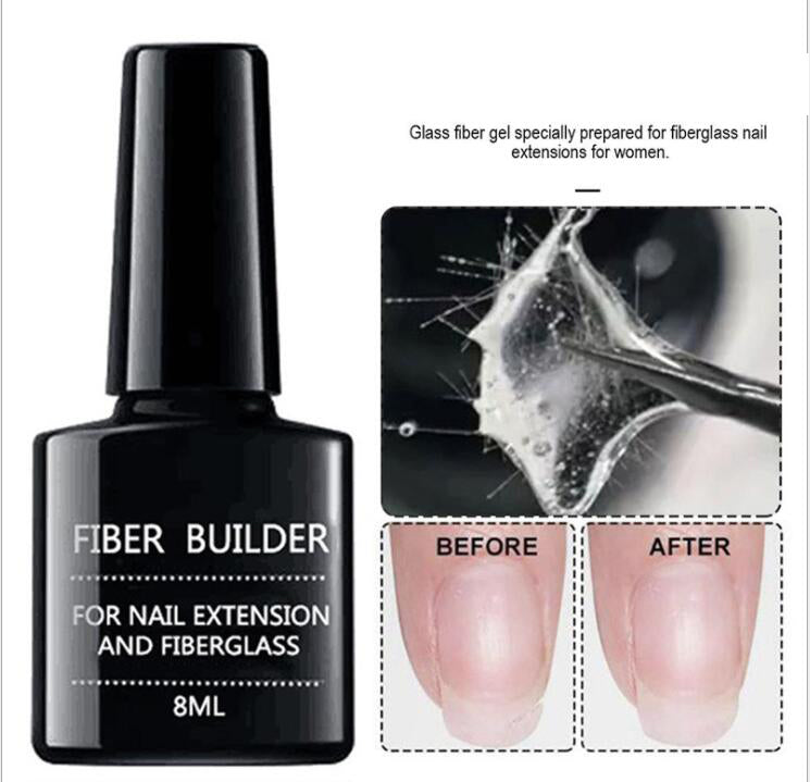 Nail extension fiberglass fiberglass+Fiber Builder Gel