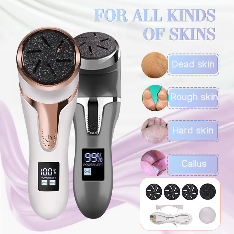 LCD Digital Display Electric Vacuum Cleaner Foot Scrubber Exfoliating Pedicure Beauty Supplies Gadgets